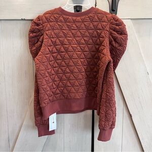 NWT Fisoew Long Sleeve Argyle Sweater Shirt